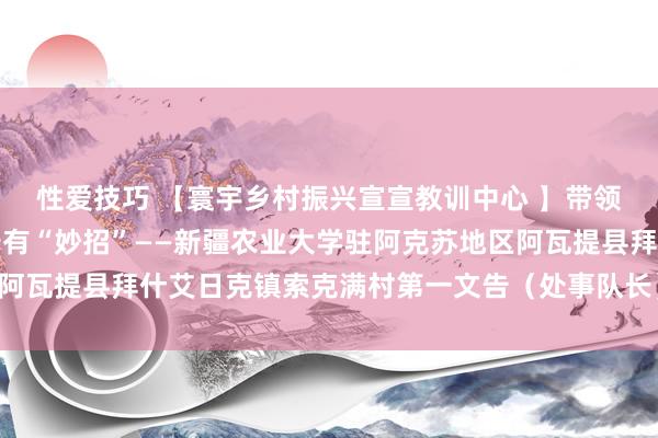 性爱技巧 【寰宇乡村振兴宣宣教训中心 】带领村民增收致富这位文告有“妙招”——新疆农业大学驻阿克苏地区阿瓦提县拜什艾日克镇索克满村第一文告(处事队长)吐逊江·斯迪克