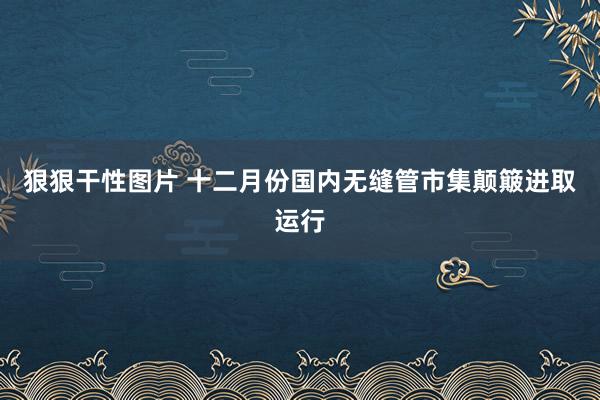 狠狠干性图片 十二月份国内无缝管市集颠簸进取运行